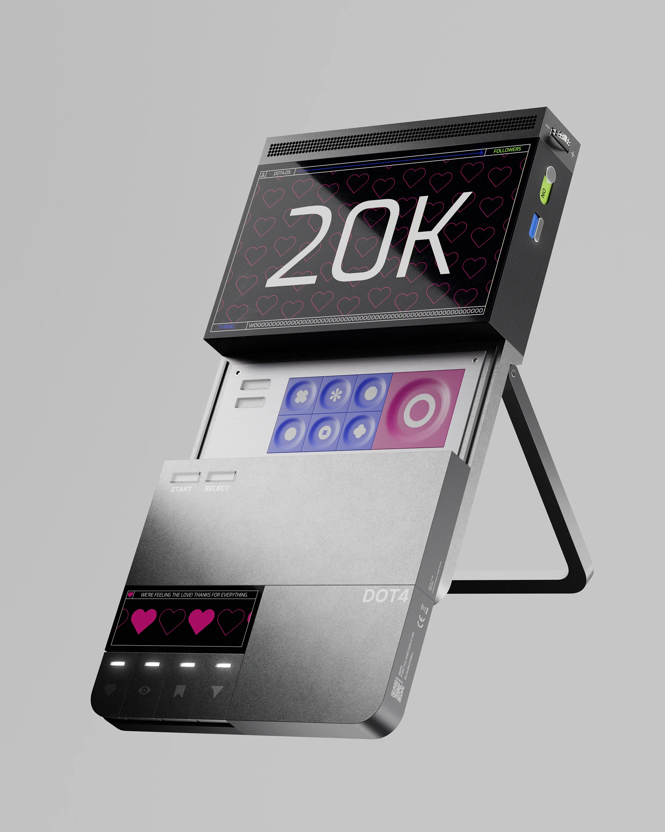 Complete view of the 20K device