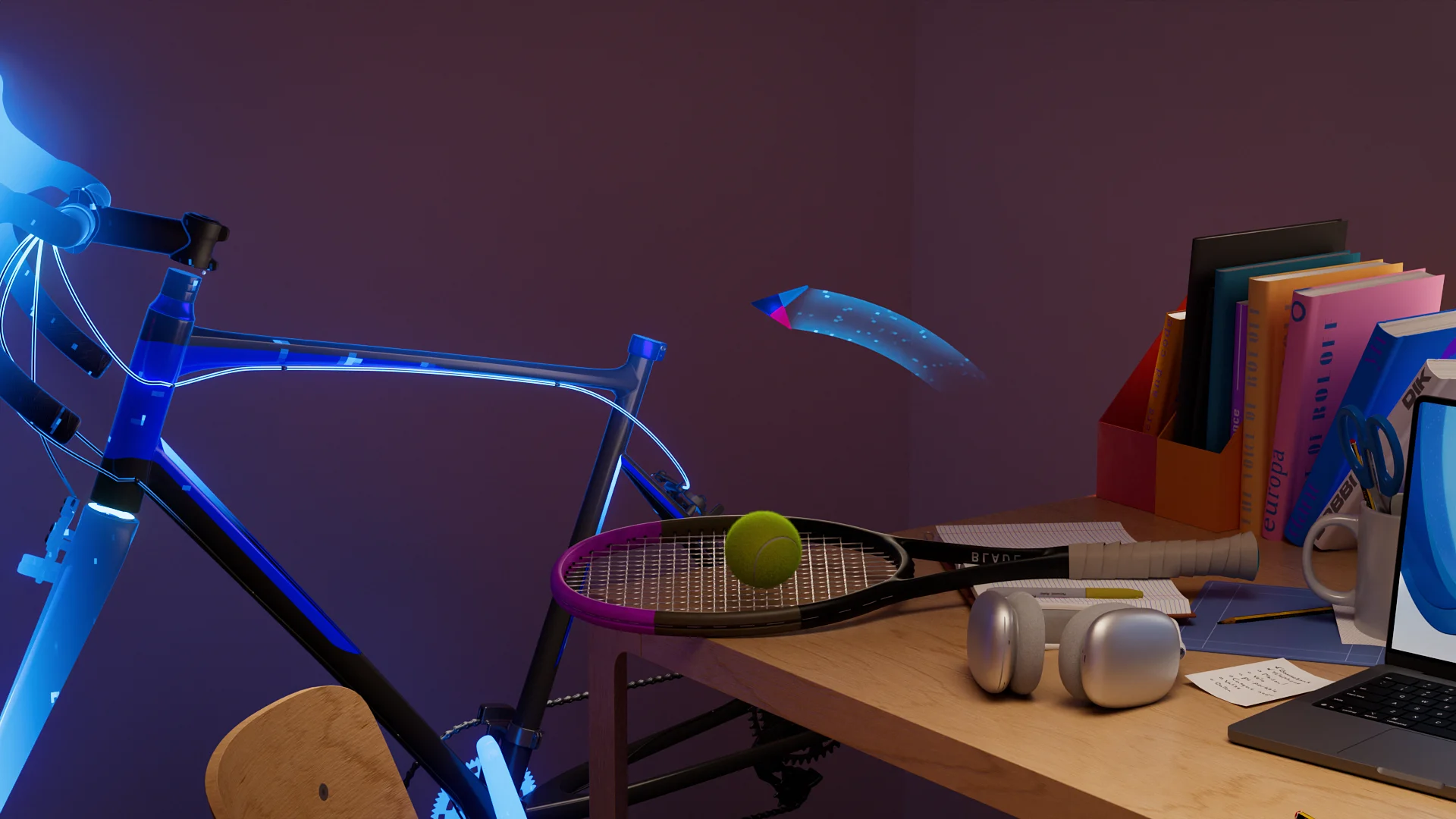 sports items transitions